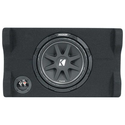 Kicker 48CDF104 Comp10 10" 300w Down Firing Car Subwoofer in Sub Box Enclosure