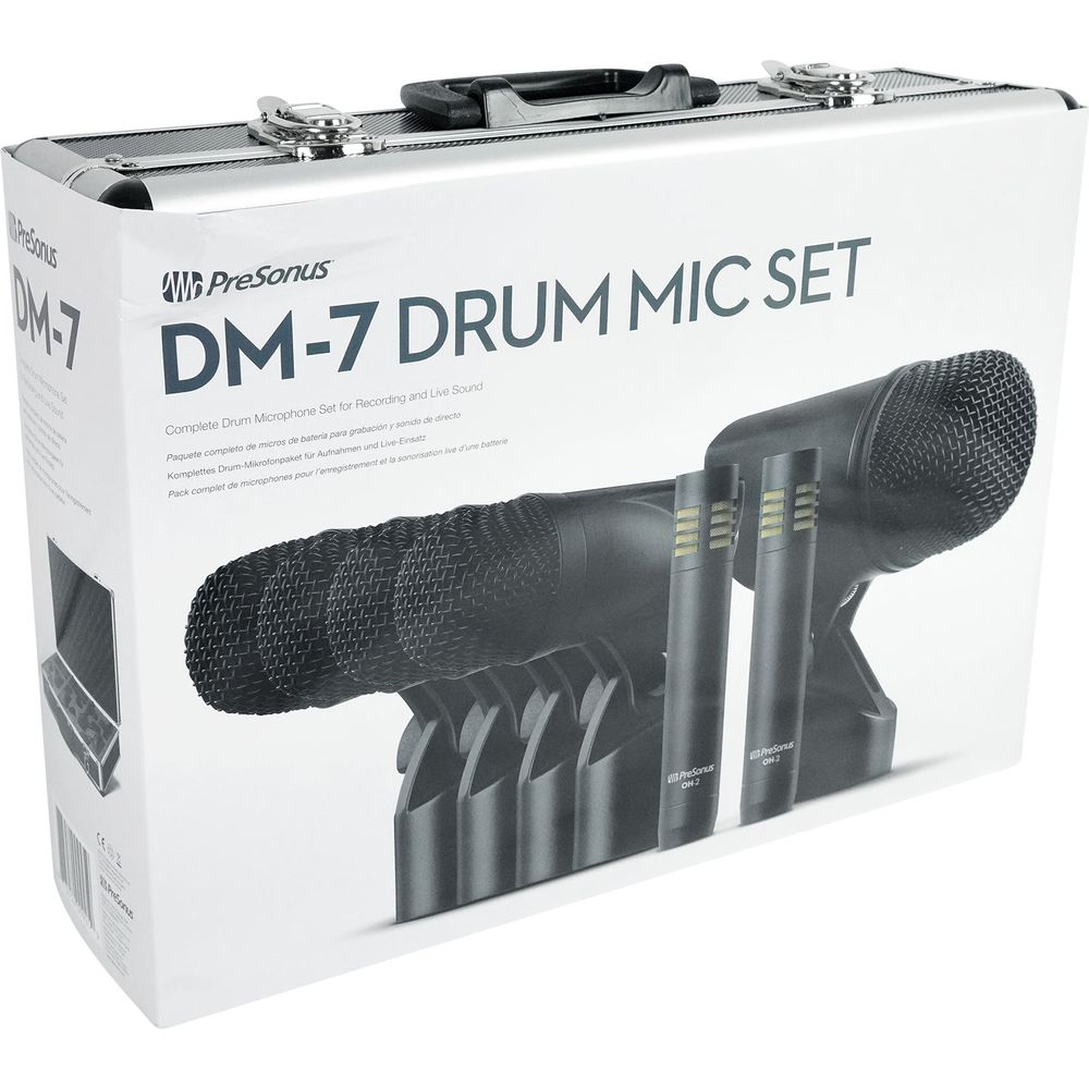 DM-7 Drum Microphone Kit + Mackie MP-120 In-Ear Monitors