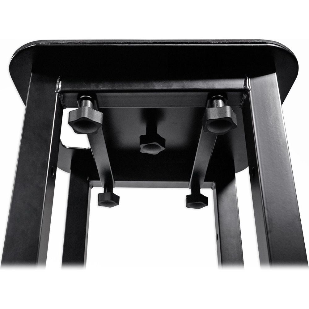 (2) RTP82B 8 ft Adjustable Totem Style DJ Speaker Stands+Facade Booth