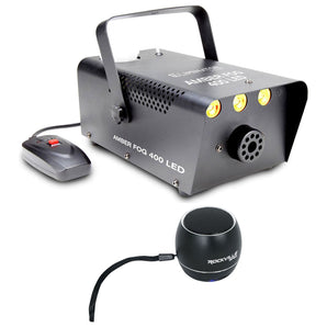 American DJ Eliminator Lighting Amber Fog 400 LED Fog Machine+Bluetooth Speaker