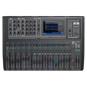 Soundcraft Si Impact DSP Digital Mixer Bundle with Audio Technica Drum Mics & In-Ear Monitors