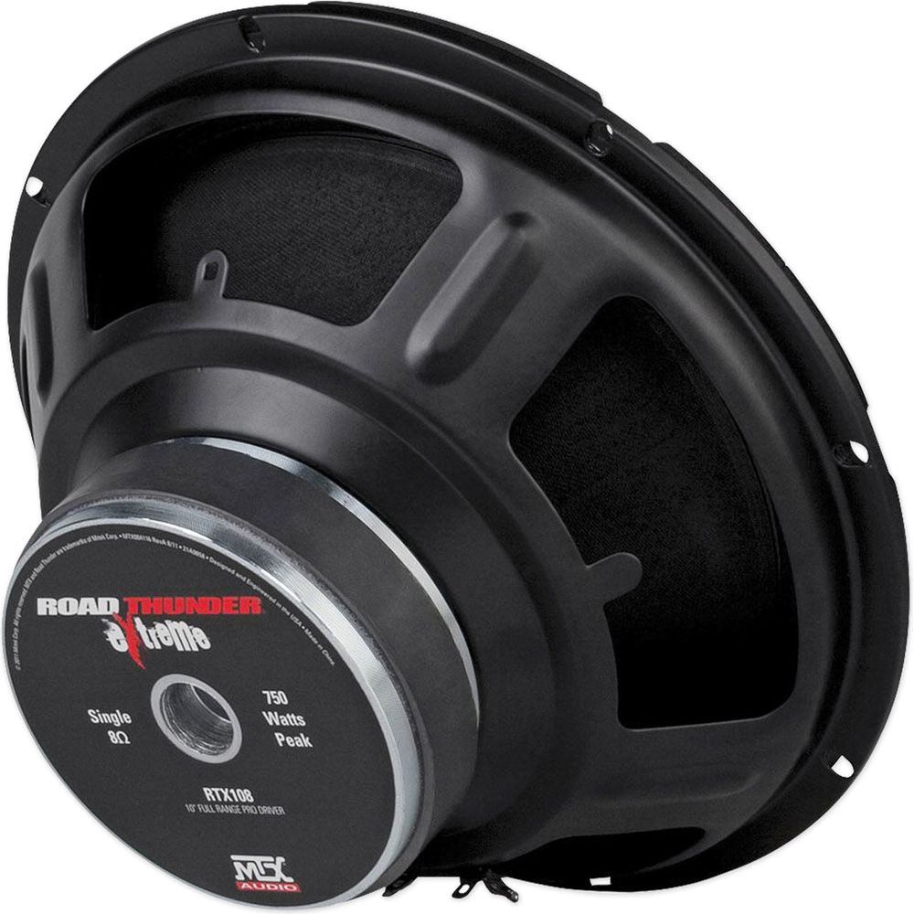 Thunder RTX108 10" Mid-Bass Speaker Pair, 8-Ohm