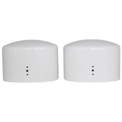 (4) MAC69W 6x9" White Aluminum Wakeboard Tower Speaker Pods+Covers