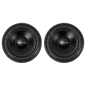 (2) American Bass XFL-1544 2000w 15" Competition Car Subwoofers w/3" Voice Coils