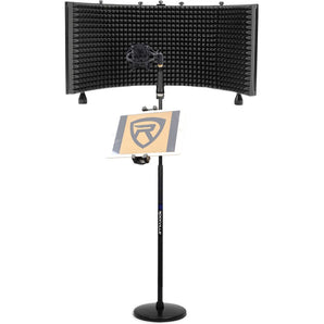 Rockville Recording Package w/Mic Stand+Isolation Shield+Tablet Mount+Shockmount