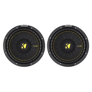 (2) KICKER 44CWCS104 CompC 10" 1000w SVC 4-Ohm Car Audio Subwoofers Subs CWCS104