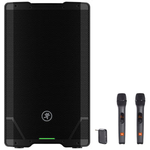 Mackie SRT212 12” 1600w Powered DJ PA Speaker w/Bluetooth+(2) JBL Wireless Mics
