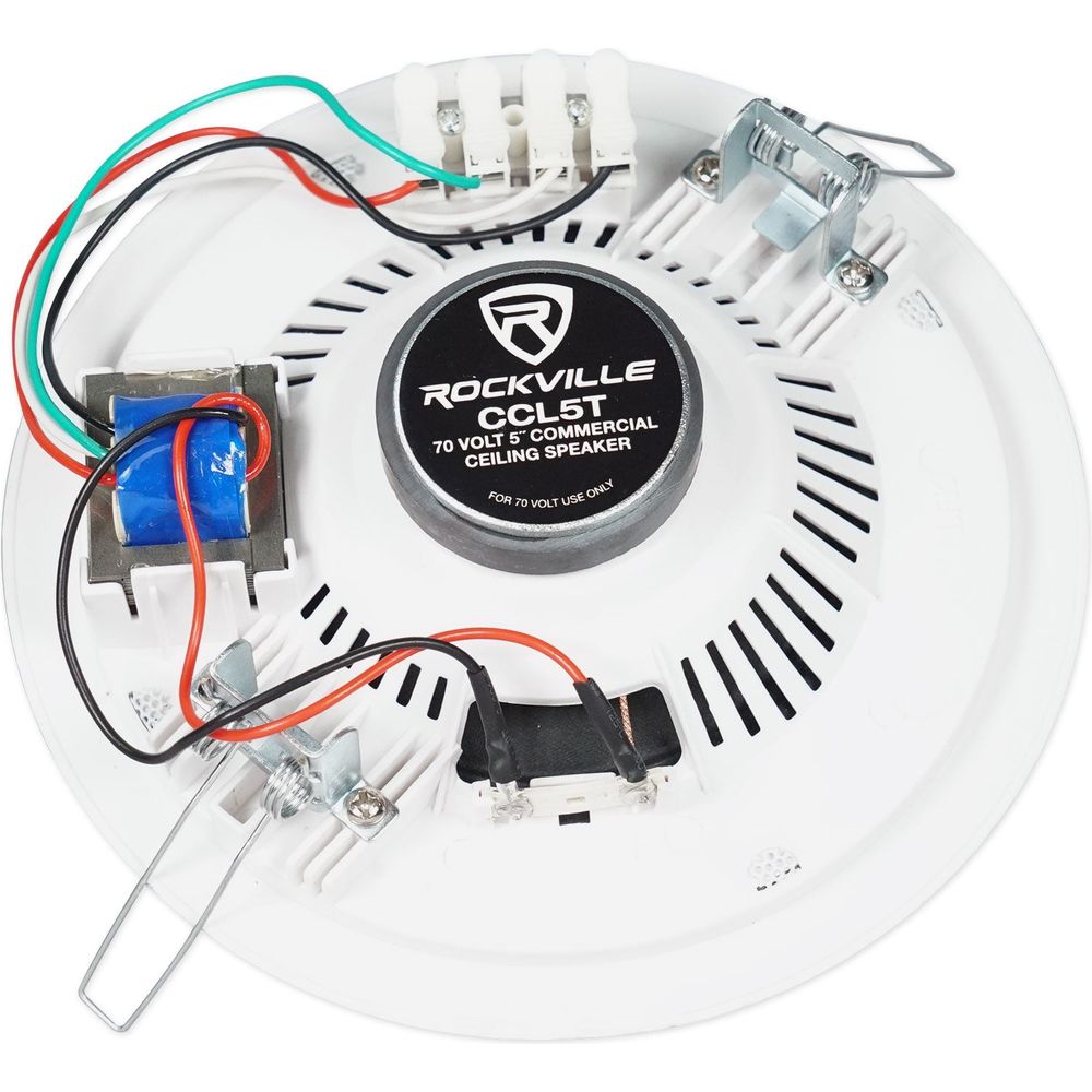 CCL5T White 8-Pack + RCS80-1 Amplifier Bundle