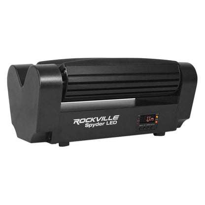 (3) Spyder LED (8) Beam Moving Head Motorized DMX DJ/Party/Club Lights