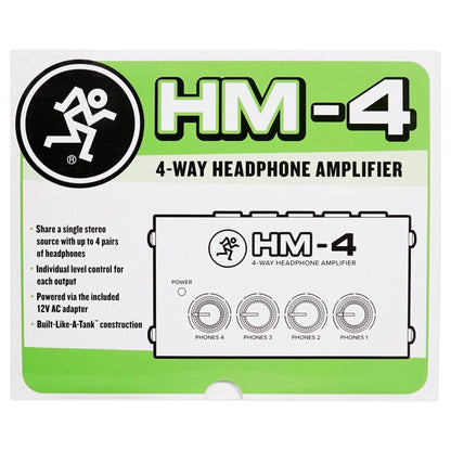 (4) PRO-M50 SR Headphones Bundle with Mackie HM-4 Headphone Amplifier