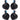 (4) Rockville RWB80B 8" Black 2 Way 300 Watt Marine Wakeboard Tower Speakers