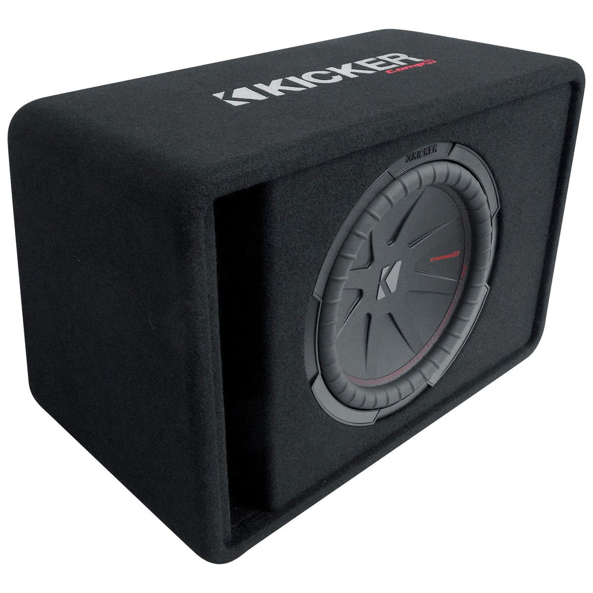 KICKER 48VCWR122 CompR 12" 1000w Car Subwoofer+Vented Sub Box Enclosure Comp12