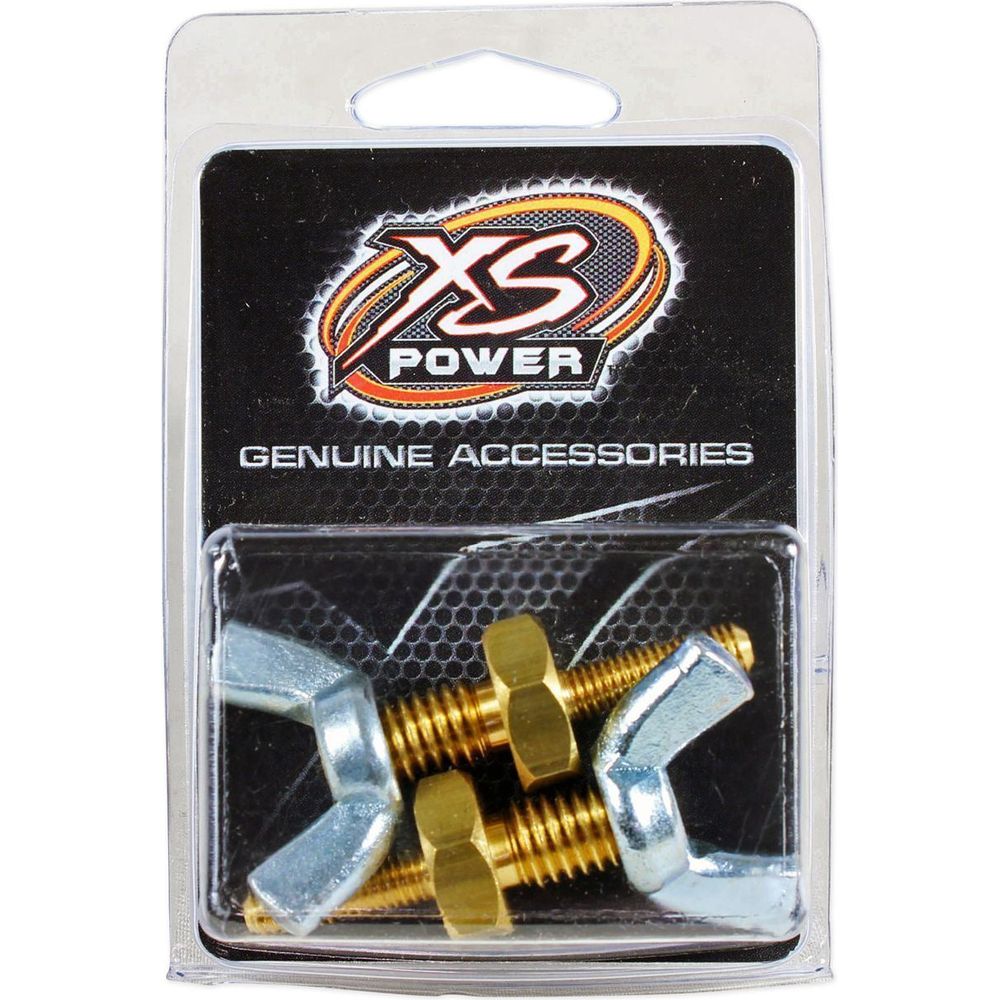 Pair Of (2) XS Power 590 3/8" Battery Post Wing Nut Stud Adaptors