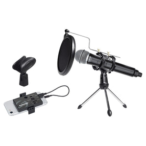 Samson Go Mic Mobile Wireless ASMR Recording Streaming Kit w/Microphone+Stand
