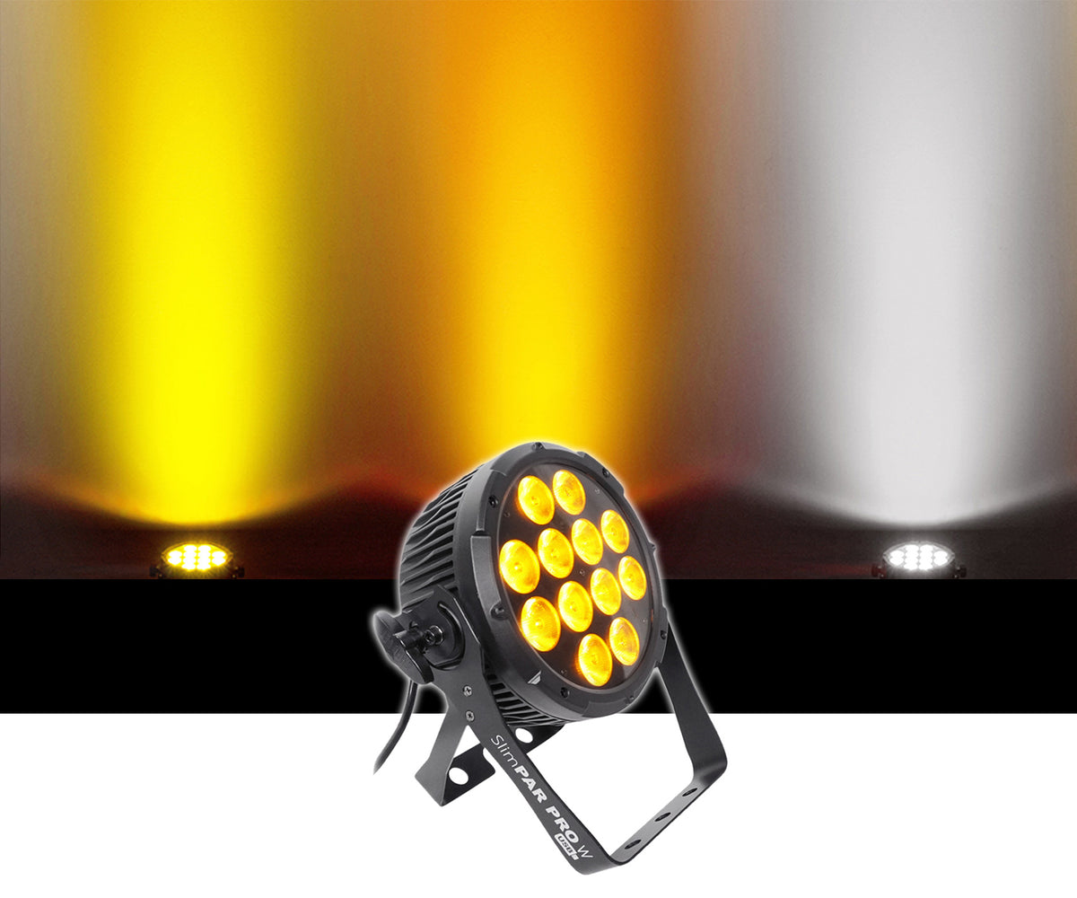 (2) SlimPar Pro W USB Wash Lights + RockOn-7 Moving Head Bundle
