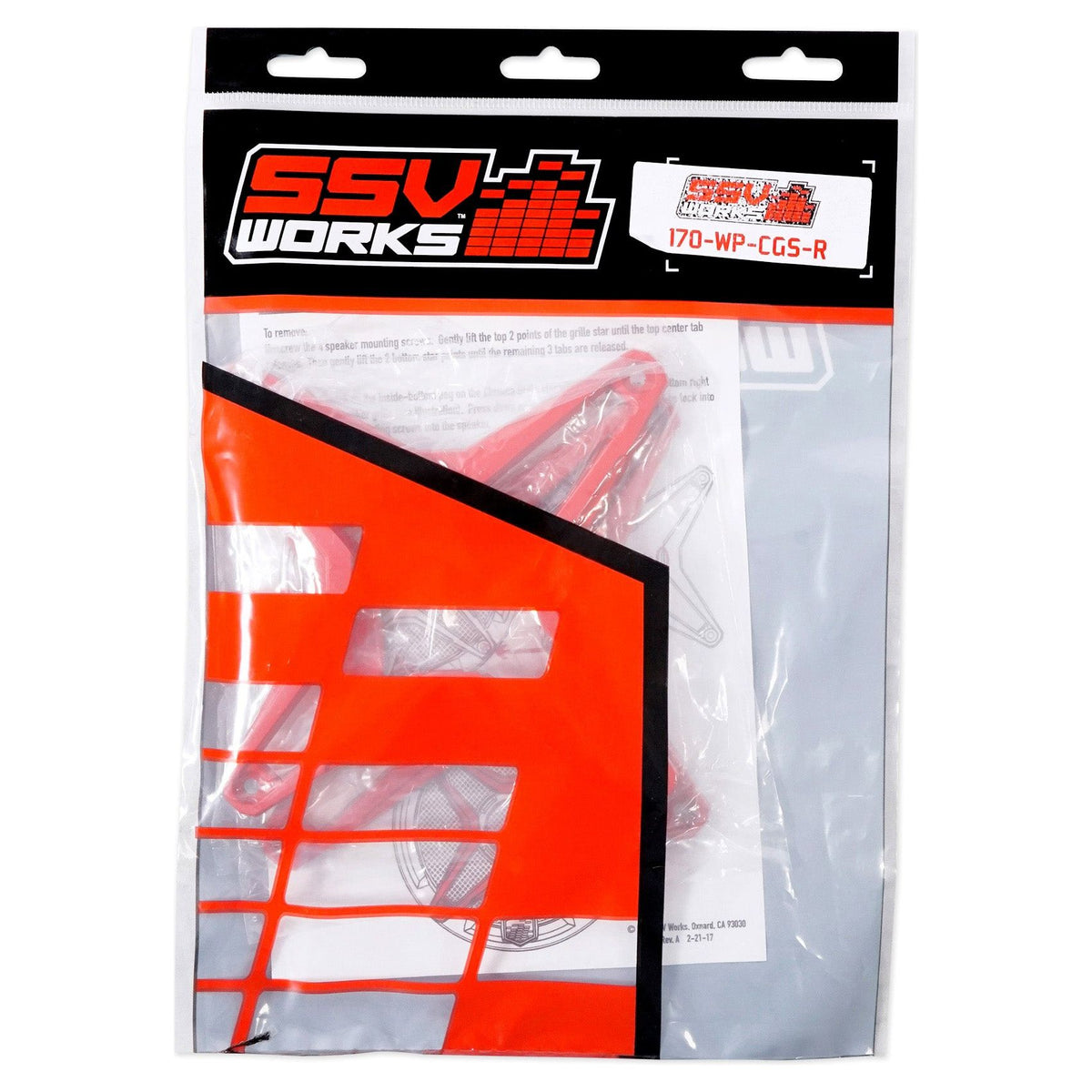 WP-CGS-R Red Speaker Grilles
