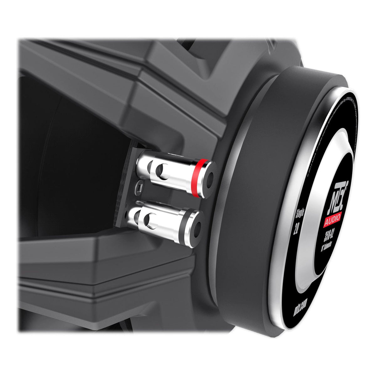 MTX 3510-02 10" 500 Watt SVC 2-ohm Car Audio Subwoofer+Sealed Sub Box Enclosure