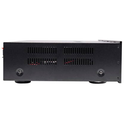 H12X500UBT 6-Zone Receiver + (12) Black 8 In Ceiling Speakers For Restaurant/Bar