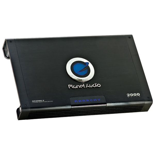 Anarchy AC2000.2 2000W 2-Channel Amplifier with RWK41 4-Gauge Amp Kit and Wired Remote