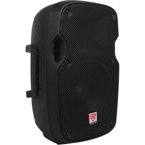 2) Rockville SPG88 8“ Passive 800W DJ PA Speakers 8 Ohm 2) Stands+2) Cables+Case