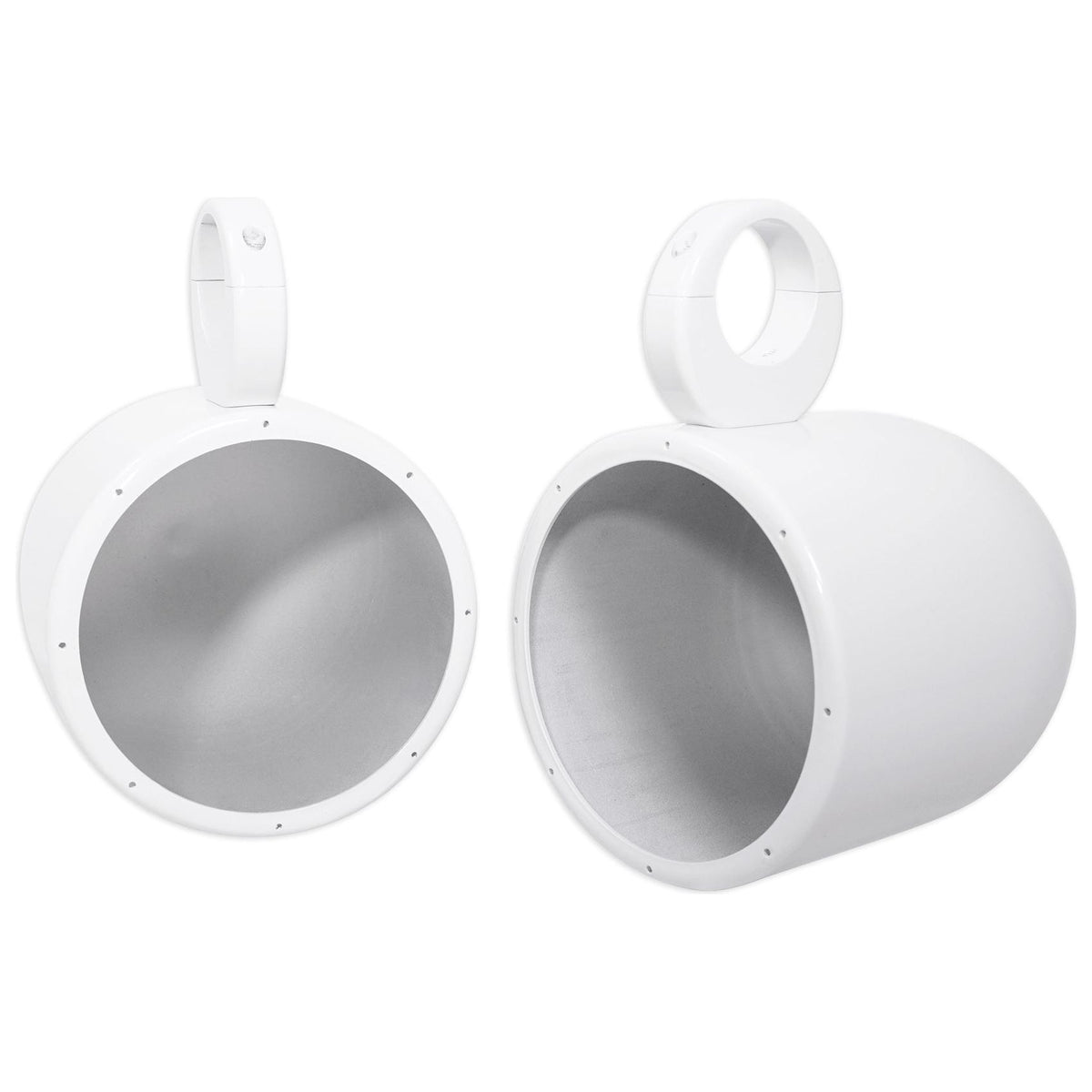 MAC80W White 7.7" Tower Speaker Pods 4-Pack + RWBC80 Neoprene Covers Bundle