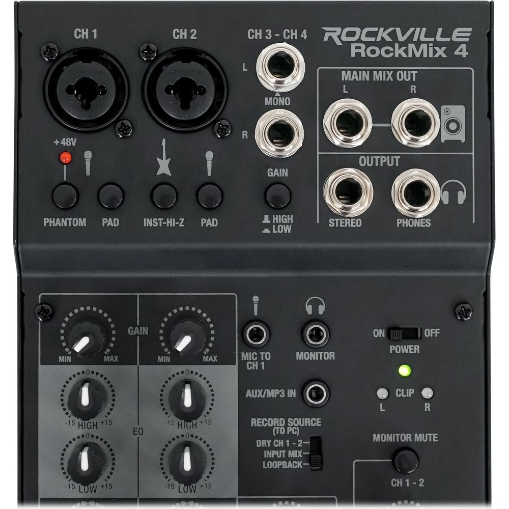 (2) SRT215 1600W 15in PA Speaker Bundle with Mixer, Stands & Headphones
