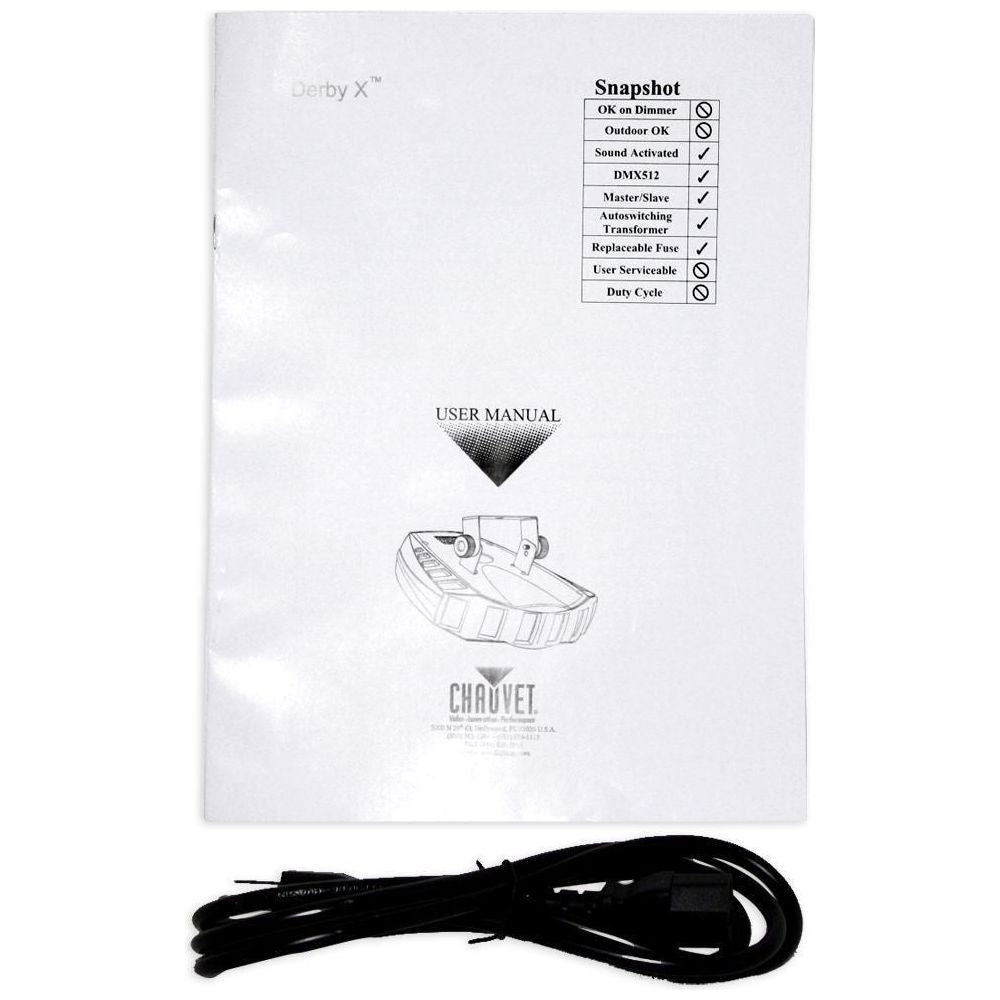 DERBY X DMX-512 Multi Color LED Derby Club Light Effect DERBYX+Scrim