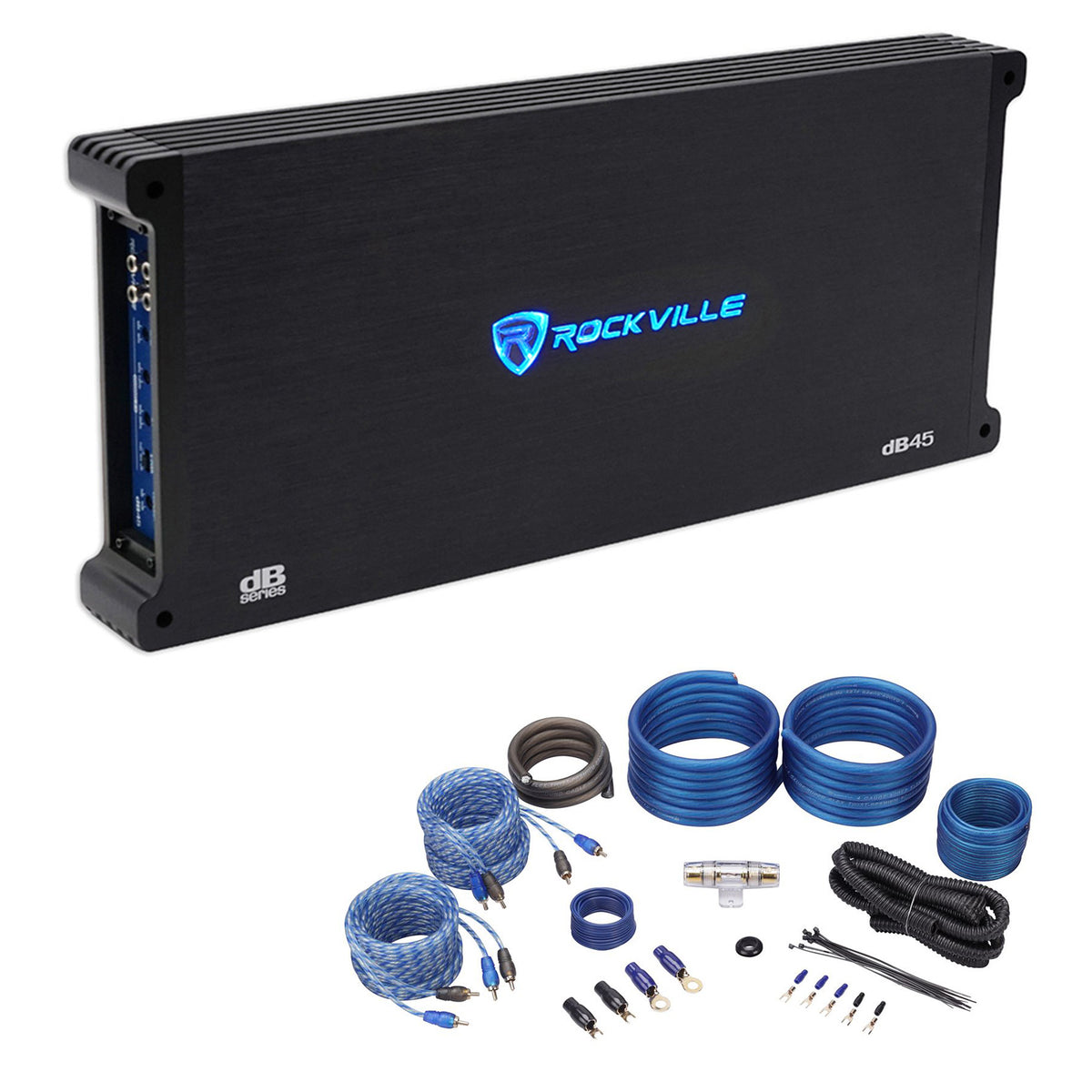 dB45 4-Channel Amplifier + 4 AWG 4-Channel Kit Bundle