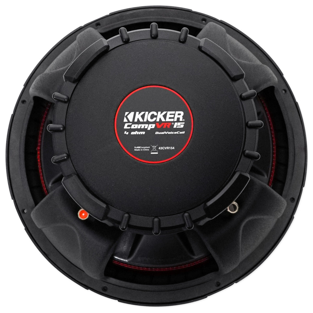 43CVR154 CompVR 15" DVC 4-Ohm Subwoofer with RPB25 Bluetooth Speaker