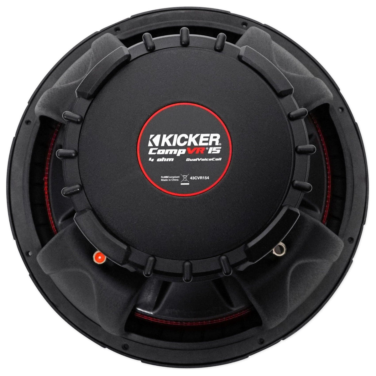 43CVR154 CompVR 15" DVC 4-Ohm Subwoofer with NPB3 Bluetooth Boombox Speaker