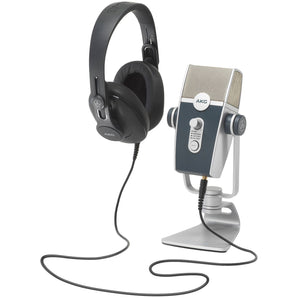 AKG PODCASTER ESSENTIALS Podcast Podcasting Kit w/USB Mic+Headphones+Monitors