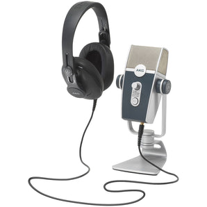 AKG Podcast Kit: USB Mic+Headphones+Ableton Live 10 Lite+Berklee Online Course