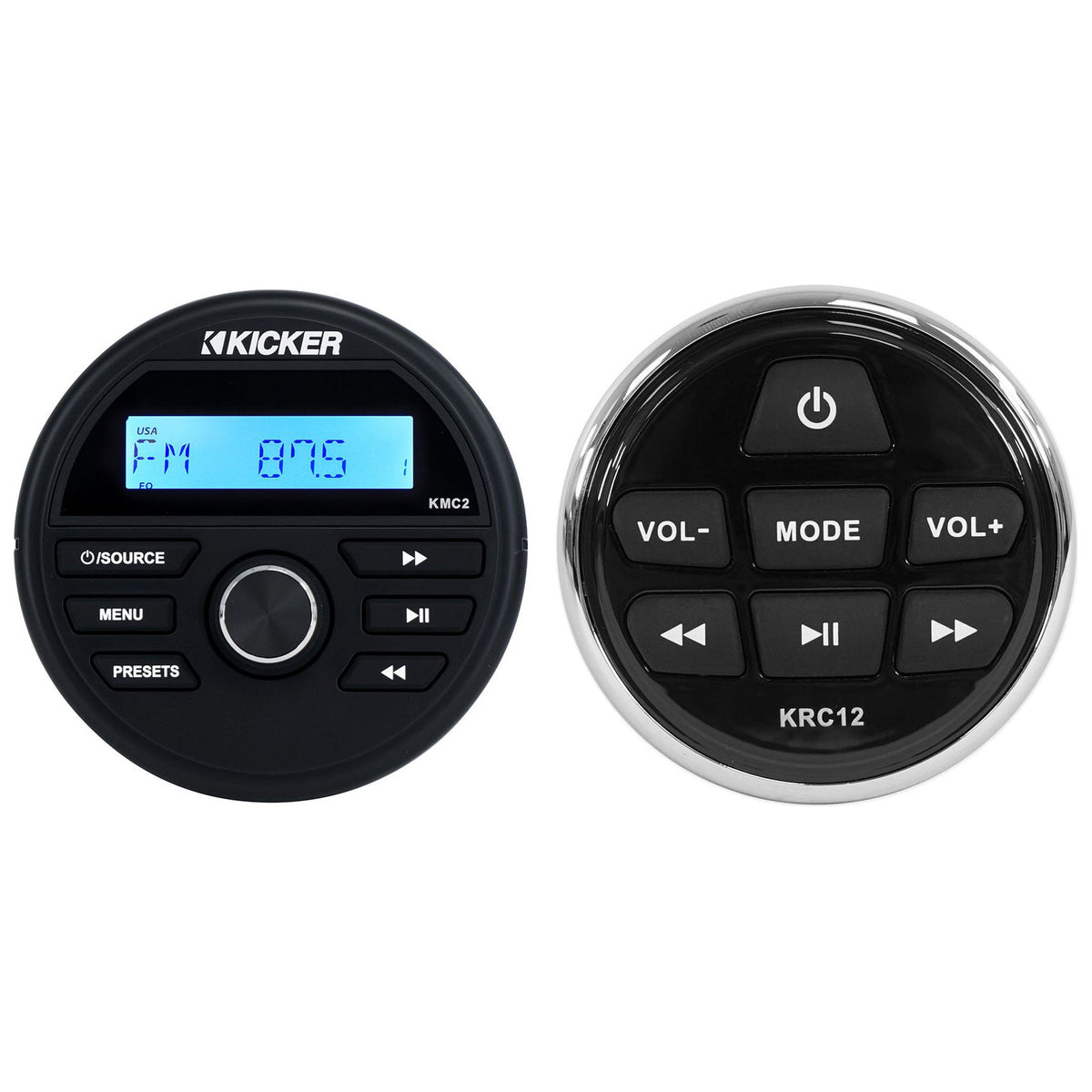 KMC2 Digital Media Receiver w/Bluetooth/USB+Remote For Boat/ATV/UTV/RZR