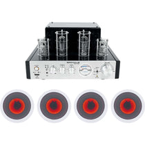 BluTube Tube Amplifier + (4) 6.5" LED Ceiling Speakers