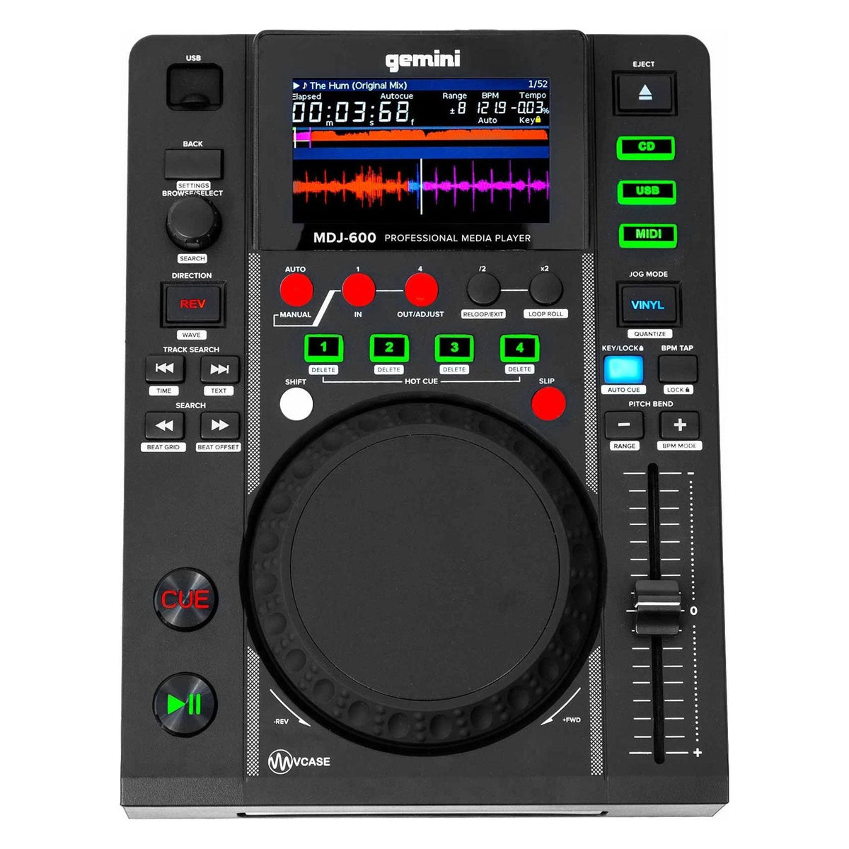 (2) MDJ-600 DJ Controllers with 2-Channel Mixer, Headphones & Microphone