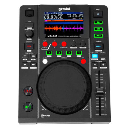 (2) MDJ-600 DJ Controllers with 2-Channel Mixer, Headphones & Microphone