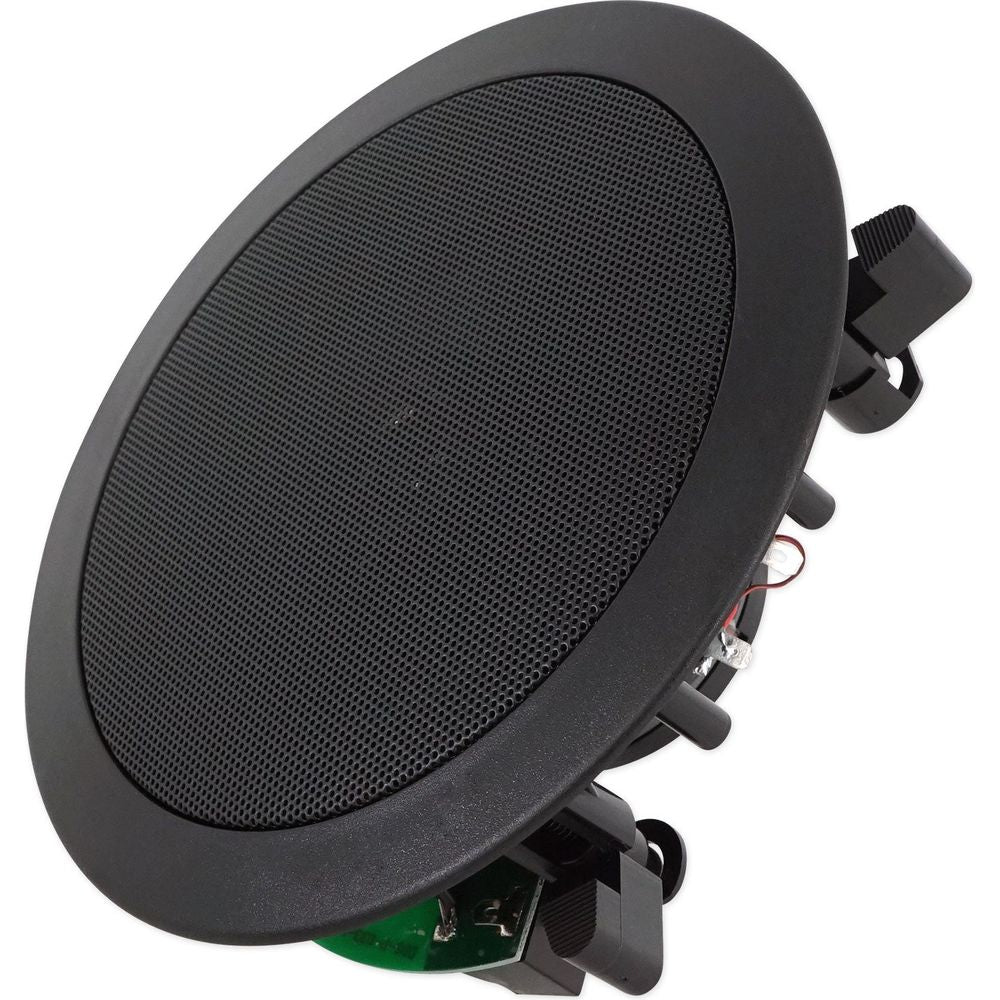 Commercial Amp+12) 5.25" 2-Way Black Ceiling Speakers 4 Hotel/Office