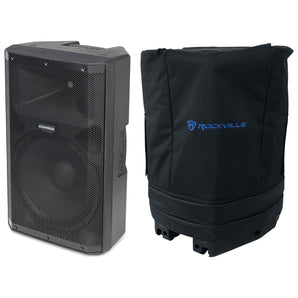 Samson RS115A 15" 400w Powered DJ PA Speaker w/Bluetooth/USB + Padded Slip Cover