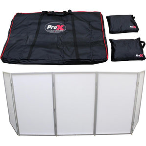 ProX XF-5X3048S 5 Panel Silver Frame DJ Facade W/Quick Release 180 Deg. Hinges