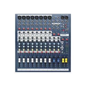 Soundcraft EPM8 8 Mono+2 Stereo Ch. 2 Bus Recording/Live Mixer+Mics+Headphones
