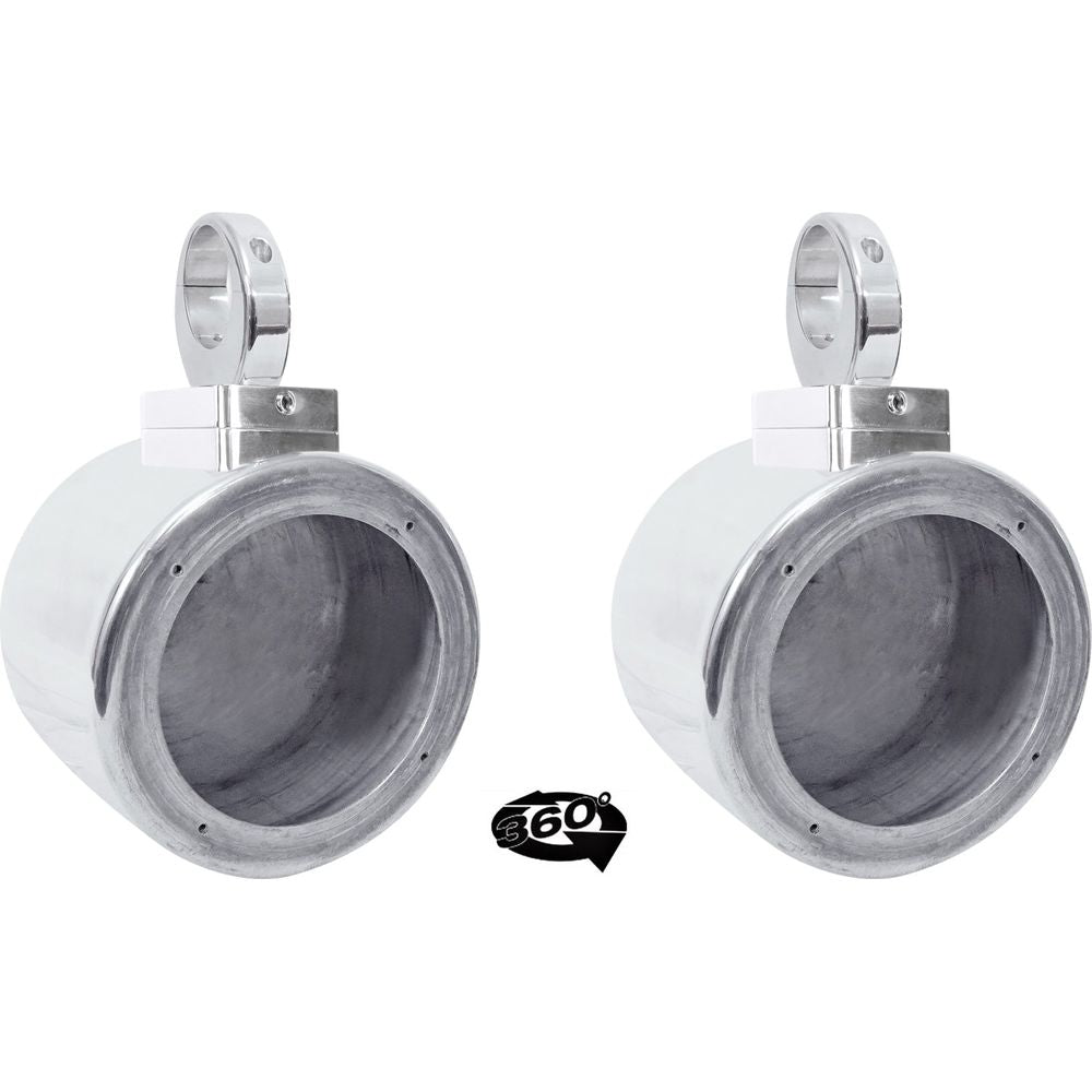 MAC525S 5.25" 360 Degree Swivel Chrome Wakeboard Tower Speaker Pods