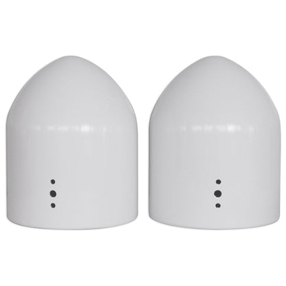 DMAC65W Dual 6.5" White Aluminum Wakeboard Tower Speaker Pods+Cover