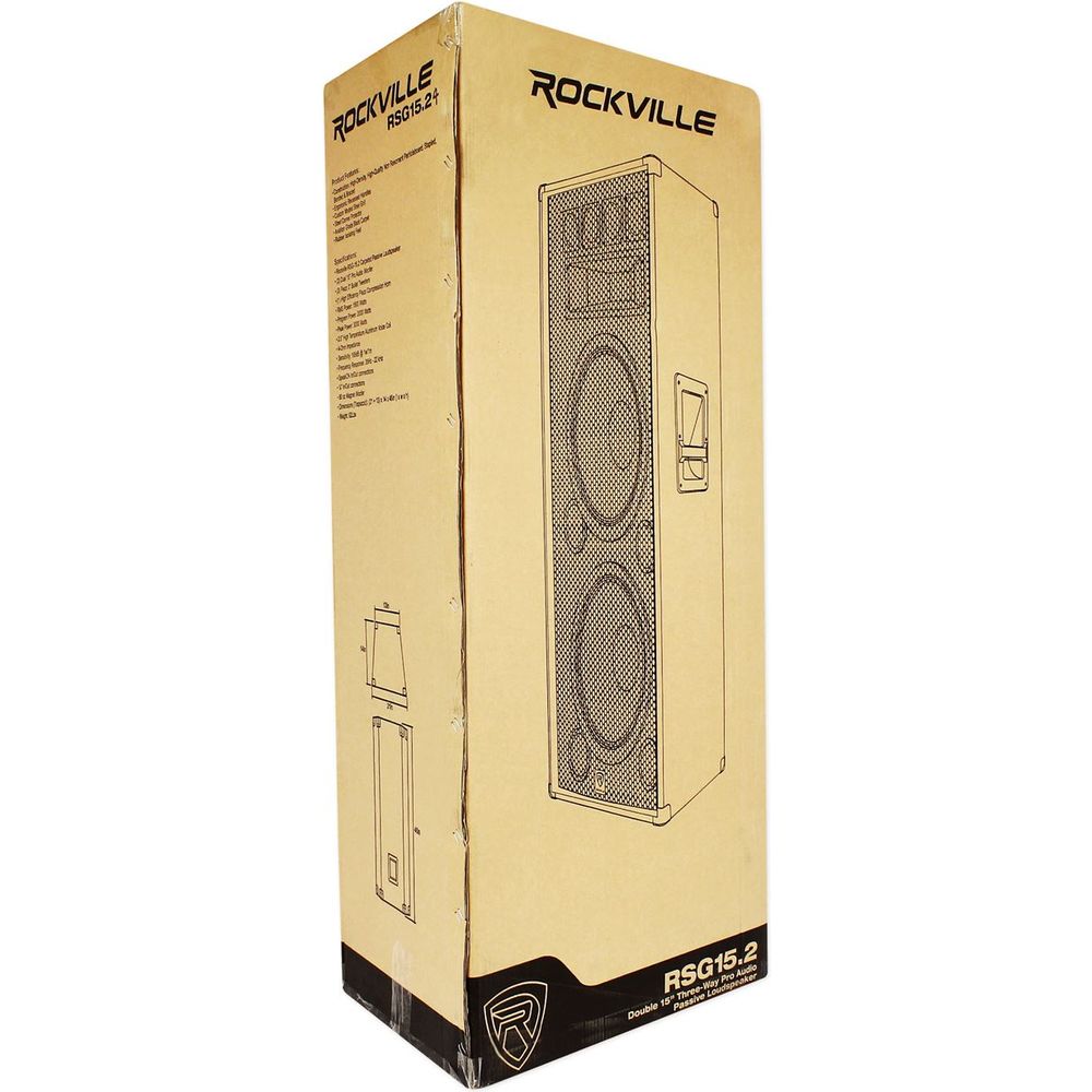 RSG15.24 Dual 15" 2-Pack + RPM109 V2 Powered Mixer Bundle
