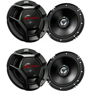 (4) JVC CS-DR621 6-1/2" 6.5" 2-Way Coaxial Car Audio Speakers / 300 Watts Max