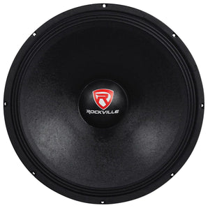 Rockville RVP18W4 1200 Watt 18" Mid-Bass Driver Car Audio Speaker Mid-Range