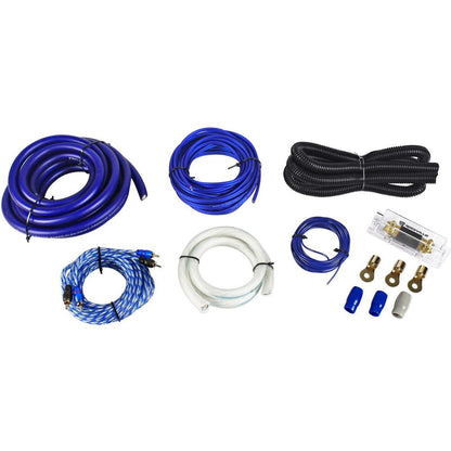 30 Farad Capacitor + 0 Gauge Amp Wiring Kit Bundle