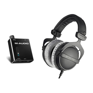 Beyerdynamic DT-770-PRO-250 Studio Tracking Headphones+M-Audio Headphone Amp