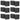 12) Rockville Cube 3.5" 30w RMS Black Home Theater Wall Speakers+Swivel Brackets