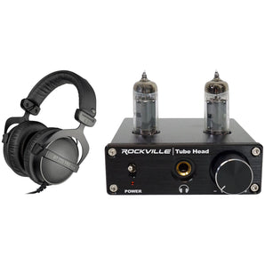 Beyerdynamic DT-770-PRO-32 Ohm Studio Monitoring Headphones + Tube Headphone Amp