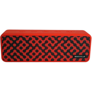 (2) Rockville Faze Red 50w Portable Bluetooth Speakers w/TWS Wireless Linking